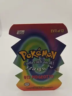 2000 TOPPS Pokemon #17 Pidgeotto Stage 2 Die Cut Embossed card EV11 of 12 - Image 3