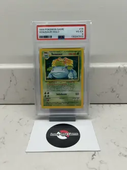 PSA 4 Venusaur 15/102 Base Set Pokemon Card - Image 1