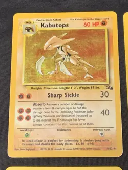 Vintage Holo Rare Pokemon Cards WOTC 1999 Base Set, Fossil, Jungle - Scyther - Image 2