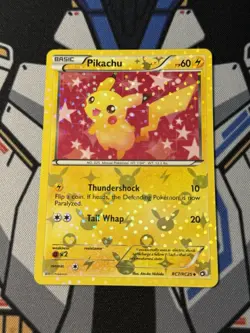 Pokemon Card TCG Pikachu RC7/RC25 2013 Legendary Treasures Radiant Holo - Image 1