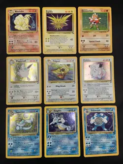 Vintage Pokemon Card Lot - Rare Holo WOTC Era Collection - Base Set 2 - MP/HP - Image 1