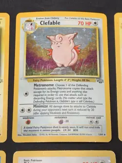 Vintage Holo Rare Pokemon Cards WOTC 1999 Base Set, Fossil, Jungle - MP/HP Ditto - Image 3