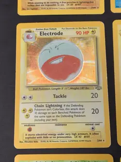 Vintage Holo Rare Pokemon Cards WOTC 1999 Base Set, Jungle, Fossil MP/HP Raichu - Image 5