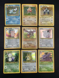 Vintage Holo Rare Pokemon Card Lot WOTC 1999 Base Set, Jungle, Fossil - MP/HP - Image 1