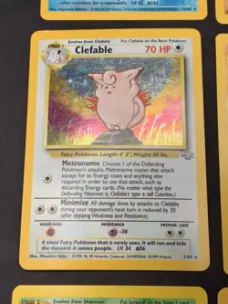 Vintage Holo Rare Pokemon Card Lot WOTC 1999 Base Set, Jungle, Fossil - MP/HP - Image 5