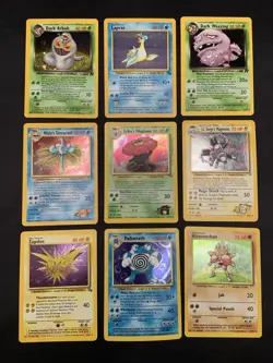 Vintage Pokemon Cards Rare Holo Lot Gym Heroes, Team Rocket, Fossil WOTC MP/HP - Image 1