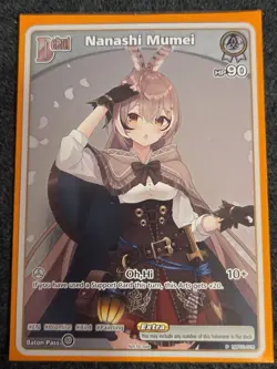 Hololive Official Card Game English Nanashi Mumei hBP01-015 (P) FOIL PROMO - Image 1