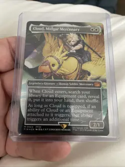 Cloud, Midgar Mercenary (Borderless Chocobo Track Foil) Final Fantasy MTG #0564 - Image 2