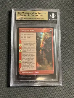 Double Rainbow Foil Urabrask / The Great Work Serial Numbered BGS Gem Mint 9.5 - Image 2