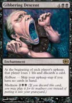 MTG Gibbering Descent, Future Sight, Damaged, English - Image 1