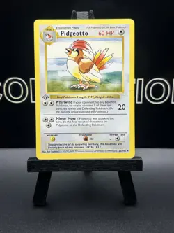 Pokemon TCG Pidgeotto 22/102 1st Edition Base Set Shadowless 1999 WOTC Regular - Image 2