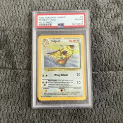 PSA 8 PIDGEOT HOLO *NO SYMBOL ERROR* 8 1999 POKEMON TCG WOTC JUNGLE - Image 1
