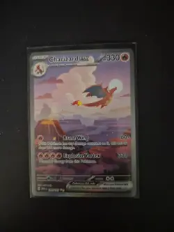 Pokemon TCG Charizard EX 199/165 Scarlet & Violet Special Illustration Rare SIR - Image 1