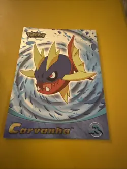 2003 topps Pokemon Advanced Holo Foil #23 Carvanha MP - Image 1