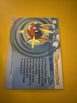 2003 topps Pokemon Advanced Holo Foil #23 Carvanha MP - Image 3