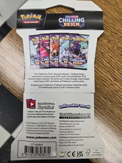 Pokemon TCG SWORD & SHIELD CHILLING REIGN Booster Pack NEW/SEALED - Image 2