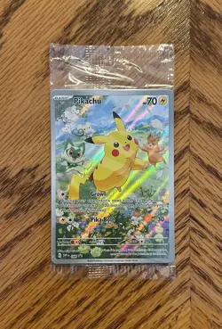 Pokemon TCG Paldea Adventure Chest SVP 088 Pikachu Black Star Promo Sealed NM/M - Image 1