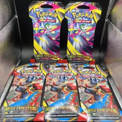 Pokemon TCG Mega Evolution Sleeved Booster Pack Lot (5) - Image 1