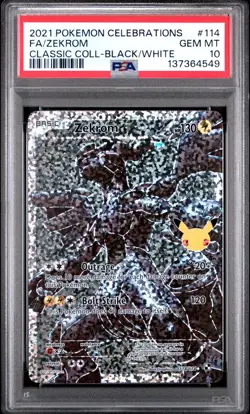 SEQUENTIAL PSA 10 RESHIRAM 113 ZEKROM 114 CELEBRATIONS COLLECTION POKEMON - Image 4