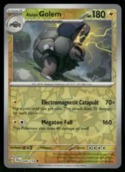 2025 Scarlet & Violet Series - Journey Together Alolan Golem Uncommon #46 - Image 1