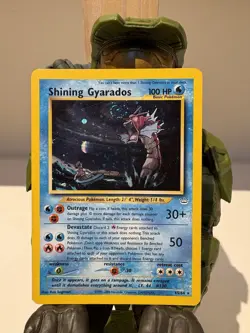 Pokemon Shining Gyarados Double Holo Neo Revelation 65/64 Swirl Spiral 🌀 - Image 2