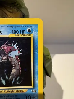 Pokemon Shining Gyarados Double Holo Neo Revelation 65/64 Swirl Spiral 🌀 - Image 5