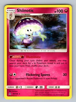 Shiinotic 93/156 Rare SM - Ultra Prism NM - LP Pokemon TCG - Image 1