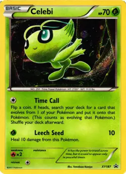 Pokemon TCG Celebi XY187 Black Star Promo Holo Rare VLP - Image 1