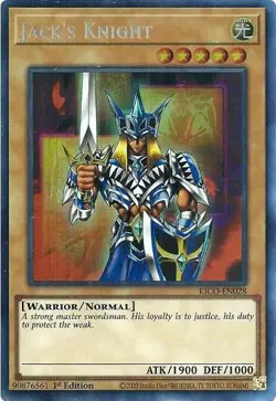 Yugioh Jack's Knight FOIL Collectors Rare KICO - EN028 1st Edition NM - Image 1