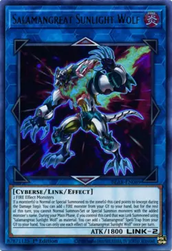 Yugioh! Salamangreat Sunlight Wolf - BLAR-EN089 - Ultra Rare - 1st Edition Near - Image 1