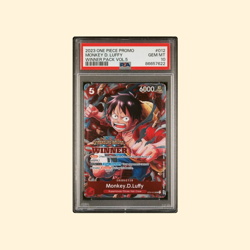 MONKEY D. LUFFY WINNER PACK VOL.5 ONE PIECE PROMOS 2023 012 PSA 10 - Image 1