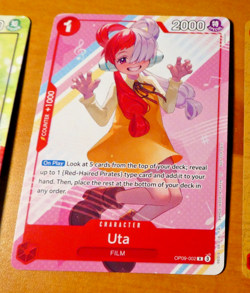 ONE PIECE ENGLISH CARD PROMO GAME CARTE Uta OP09-002 EN NM - Image 1