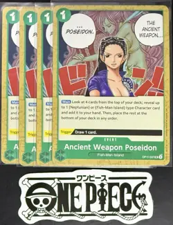 4 x One Piece OP11-037 UC Ancient Weapon..- ENG - Regular - Playset - TCG - NM/M - Image 1