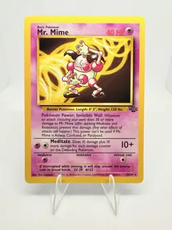 Pokemon TCG Mr. Mime 22/64 Jungle Set Non-Holo Rare Card - Image 1