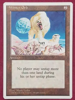 Magic The Gathering 4TH EDITION WINTER ORB artifact card MTG FOURTH - Image 1