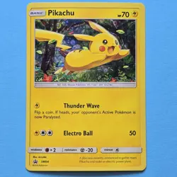 Pokemon Pikachu TCG Holo Promo Card SM04 - Image 1