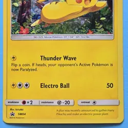 Pokemon Pikachu TCG Holo Promo Card SM04 - Image 3