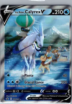 Ice Rider Calyrex V 164/198 SWSH06: Chilling Reign - Pokemon Card - NM - Image 1