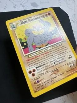 Light Machamp Neo Destiny Regular Pokemon Card Vintage WOTC 25/105 NM - Image 4