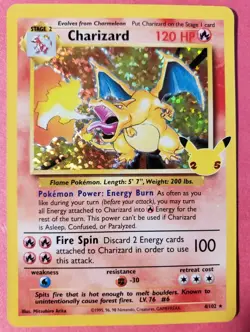 Charizard 4/102 - Celebrations: Classic Collection - Holo - Pokemon Card NM - Image 1