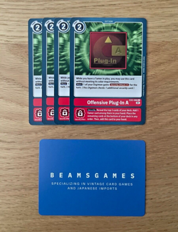 Digimon Card Game TCG - EX2-066 Offensive Plug-In A (4x) Playset - Image 1