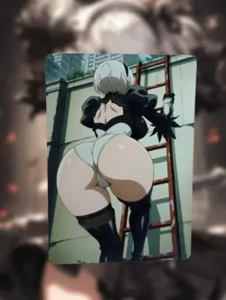 2B NieR: Automata Anime Waifu Sexy Goddess Doujin Lewd Hentai Card - Image 1