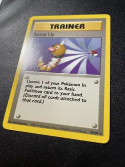 Pokemon TCG Scoop Up Base Set Unlimited Rare Card 78/102 NM Condition - Image 2