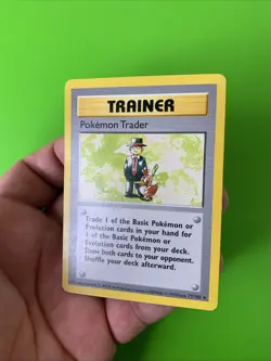Pokemon Trader 77/102 Base Set Shadowless Pokemon Card LP - Image 3