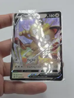 Meowth V SWSH004 - NM Promo Rare Pokemon Card - Image 2