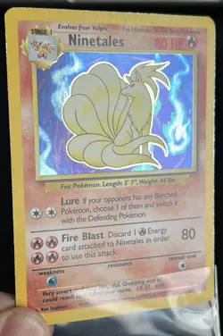 Pokemon TCG Ninetales Base Set Holo Unlimited Rare Card 12/102 1999 WOTC - Image 4