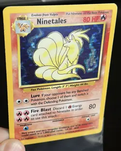 Pokemon TCG Ninetales Base Set Holo Unlimited Rare Card 12/102 1999 WOTC - Image 5