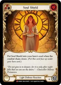 Flesh and Blood FAB Soul Shield NM 1st EditionRainbow Foil Monarch - Image 1