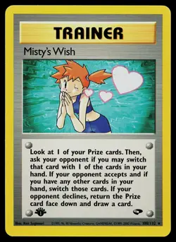Pokemon Card - Misty's Wish Gym Challenge 108/132 Rare 1st Edition - Image 1