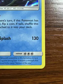 Wishiwashi Rare Holo Card SM Cosmic Eclipse 62/236 Pokemon TCG 2019 - Image 4